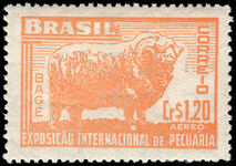 Brazil 1948 International Livestock Show lightly mounted mint.