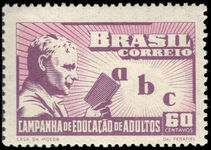 Brazil 1949 Campaign for Adult Education unmounted mint.