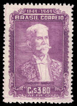 Brazil 1949 Birth Centenary of J. Nabuco lightly mounted mint.