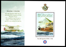 Gibraltar 2008 RAF souvenir sheet unmounted mint.