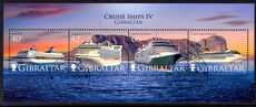 Gibraltar 2008 Cruise Ships souvenir sheet fine used.