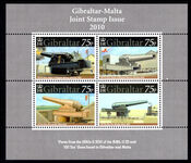 Gibraltar 2010 100 Ton Gun souvenir sheet unmounted mint.