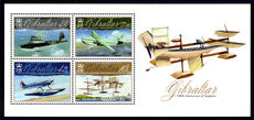 Gibraltar 2010 Aviation Centenaries souvenir sheet unmounted mint.