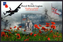 Gibraltar 2011 Royal British Legion souvenir sheet fine used.
