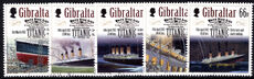 Gibraltar 2012 Titanic fine used.