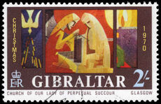 Gibraltar 1970 Christmas fine used.
