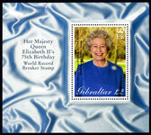 Gibraltar 2001 Queens Birthday souvenir sheet unmounted mint.