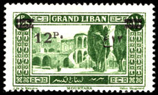 Lebanon 1926 12p on 1p25 green lightly mounted mint.
