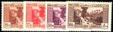 Lebanon 1937-40 top 4 values lightly mounted mint.