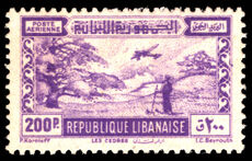 Lebanon 1945 200p violet air lightly mounted mint.