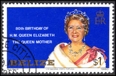 Belize 1980 Queen Mother fine used.