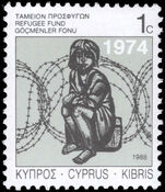 Cyprus 1988 Refugee Fund unmounted mint.