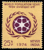 India 1974 World Population Year unmounted mint.