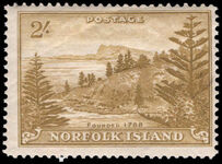 Norfolk Island 1947-59 2s yellow-bistre lightly mounted mint.