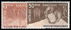 Pakistan 1963 Freedom From Hunger  unmounted mint.