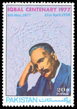 Pakistan 1975 Birth Centenary (1977) of Dr. Iqbal (2nd issue)  unmounted mint.