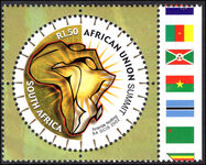South Africa 2002 African Union Summit unmounted mint.