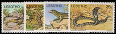 Lesotho 1979 Reptiles with watermark unmounted mint.