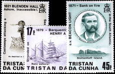 Tristan da Cunha 1987 Shipwrecks unmounted mint.