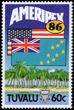 Tuvalu 1986 Ameripex International Stamp Exhibition unmounted mint