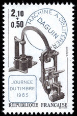France 1985 Stamp Day unmounted mint.