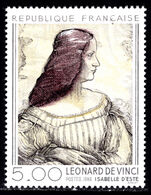 France 1986 Isabelle d'Este by Leonardo da Vinci unmounted mint.