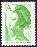France 1986 (1fr90) A green with phosphor unmounted mint.