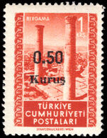 Turkey 1952 Provisional unmounted mint.