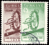 Turkey 1956 Izmir International Fair fine used.