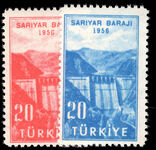 Turkey 1956 Sariyar Dam unmounted mint.