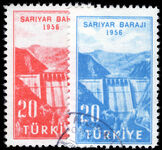 Turkey 1956 Sariyar Dam fine used.