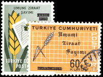 Turkey 1963 Agricultural Census fine used.