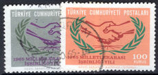 Turkey 1965 International Co-operation Year fine used.