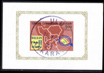 Turkey 1966 Balkanfila souvenir sheet fine used.