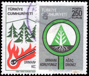 Turkey 1977 Forest Conservation fine used.