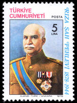 Turkey 1978 Shah Riza Pahlavi unmounted mint.