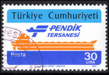 Turkey 1982 Pendik Shipyard fine used.