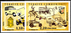 Turkey 2013 Europa. Postal Vehicles unmounted mint.