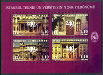 Turkey 2013 240th Anniversary of Istanbul Technical University souvenir sheet unmounted mint.