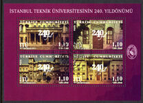 Turkey 2013 240th Anniversary of Istanbul Technical University souvenir sheet fine used.