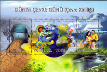 Turkey 2013 World Environment Day. Environmental Pollution souvenir sheet unmounted mint.