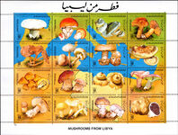 Libya 1985 Mushrooms sheetlet unmounted mint.