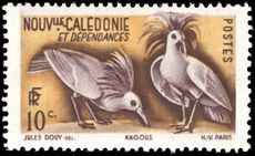 New Caledonia 1948 10c Kagus unmounted mint.