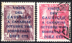 Spain 1950 Francos visit to Canary Island 16.5mm fine used.