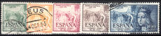 Spain 1951 Isabella the Catholic birth anniversary set fine used.