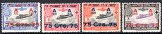 Spain 1927 Coronation Air surcharged set lightly mounted mint.