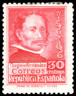 Spain 1936 Fernandez lightly mounted mint.