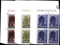 Liechtenstein 1958 Trees And Bushes Fine unmounted mint.