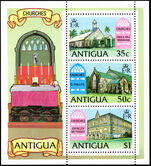 Antigua 1975 Antiguan Churches souvenir sheet unmounted mint.