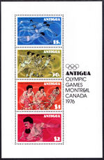 Antigua 1976 Olympic Games souvenir sheet unmounted mint.